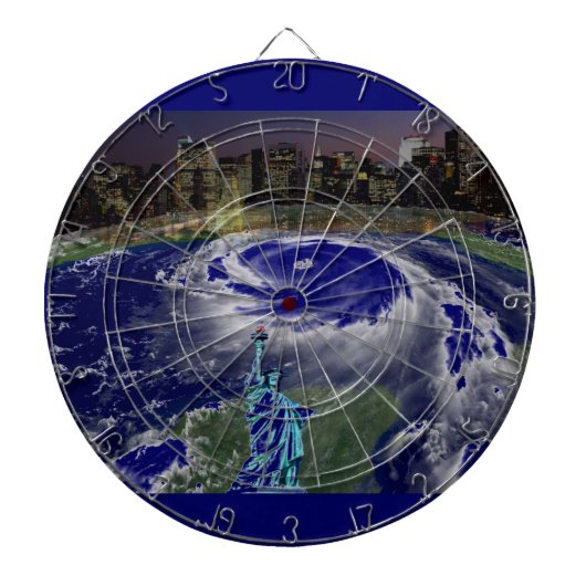 SuperStorm Sandy 2012, Oog van het storm_ Dartbord (Voorkant)