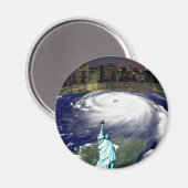 SuperStorm Sandy 2012, Oog van het storm_ Magneet (Voorkant / Achterkant)