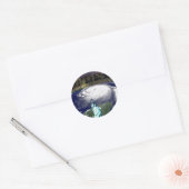 SuperStorm Sandy 2012, Oog van het storm_ Ronde Sticker (Envelop)