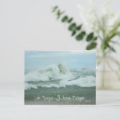 Superstorm Sandy Waves op Lake Michigan Briefkaart (Staand voorkant)