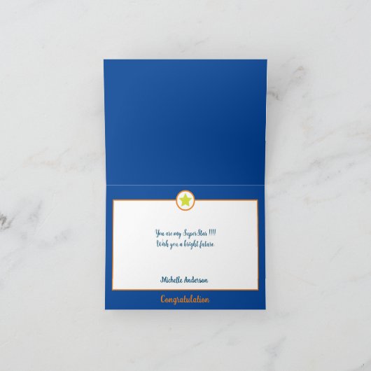 Superstrar-creditcard Bedankkaart (Binnen)