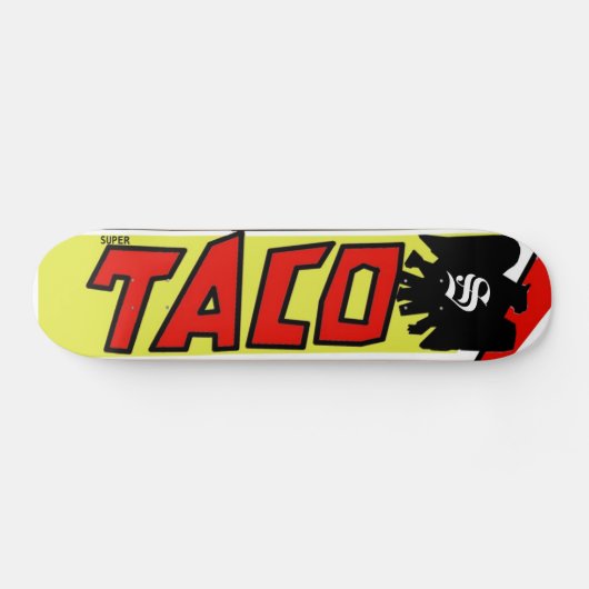 Supertaco (ontwerp van tapijt) Skateboard (Horizontaal)