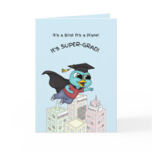 Supertje Afstudeerkaart Blauwe Vogel