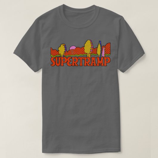 Supertramp Origineel Retro Stijl Ontwerp T-shirt (Design voorkant)