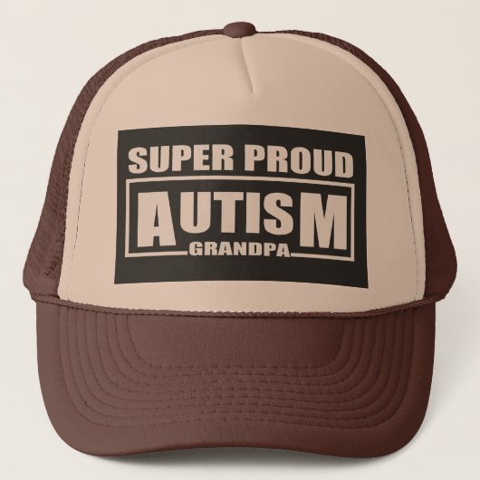 supertrots autisme opa trucker pet (Voorkant)
