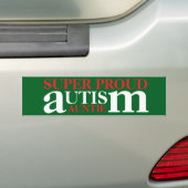 supertrots autisme tante bumpersticker (Op auto)