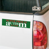 supertrots autisme tante bumpersticker (Op Truck)
