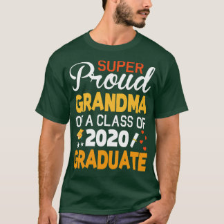 Supertrotse oma van een klasse van 2020 Afstuderen T-shirt