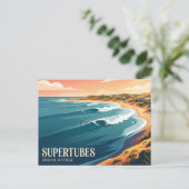Supertubes Zuid-Afrika Briefkaart (Staand voorkant)