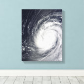 Supertyfoon Choi-wan Canvas Afdruk (Insitu (Houten vloer))