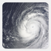 Supertyfoon Choi-wan Vierkante Sticker (Voorkant)