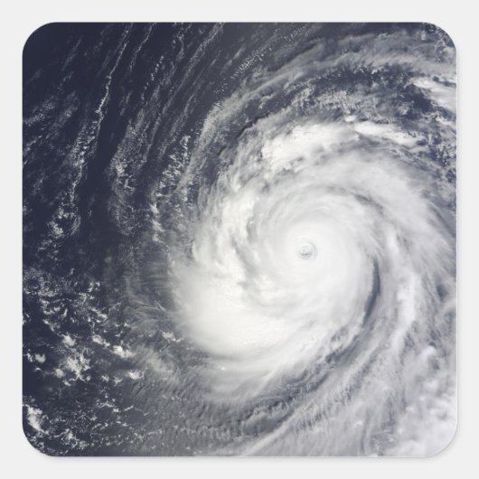 Supertyfoon Choi-wan Vierkante Sticker (Voorkant)