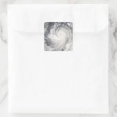 Supertyfoon Man-Yi Vierkante Sticker (Tas)