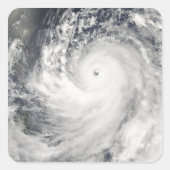 Supertyfoon Man-Yi Vierkante Sticker (Voorkant)