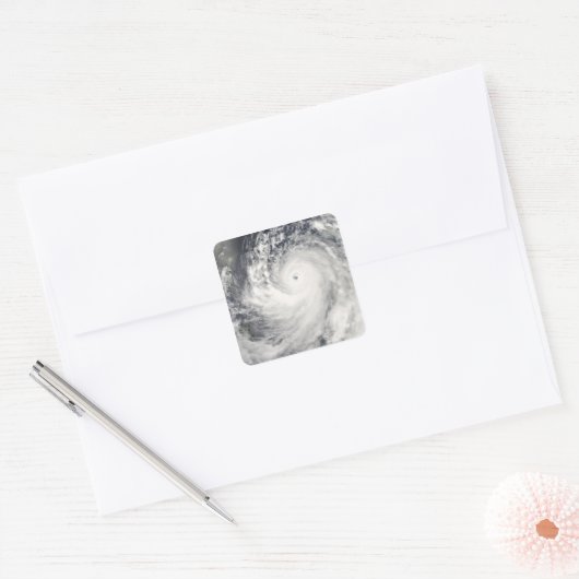 Supertyfoon Man-Yi Vierkante Sticker (Envelop)