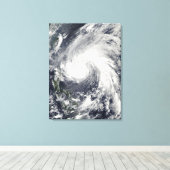 Supertyfoon Megi Canvas Afdruk (Insitu (Houten vloer))