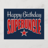 SUPERUNCLE Birthday briefkaart (Voorkant)