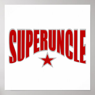 SUPERUNCLE poster - aanpasbaar