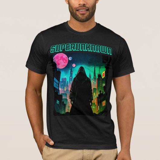 Superunknown Retro Sci-Fi T-shirt (Voorkant)