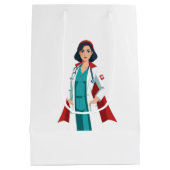 Superverpleegkundige - Heroïne in Blouse Blanche Medium Cadeauzakje (Achterkant)