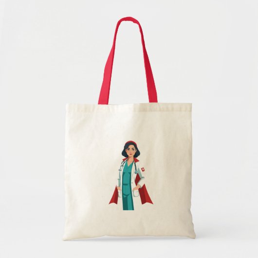 Superverpleegkundige - Heroïne in Blouse Blanche Tote Bag (Voorkant)
