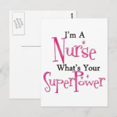Superverpleegster Briefkaart (Voorkant / Achterkant)