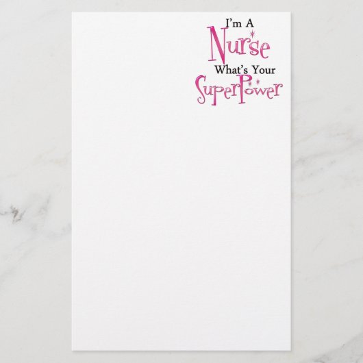 Superverpleegster Briefpapier (Voorkant)