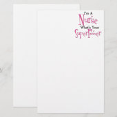 Superverpleegster Briefpapier (Voorkant / Achterkant)