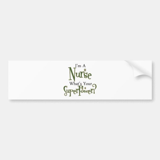 Superverpleegster Bumpersticker (Voorkant)