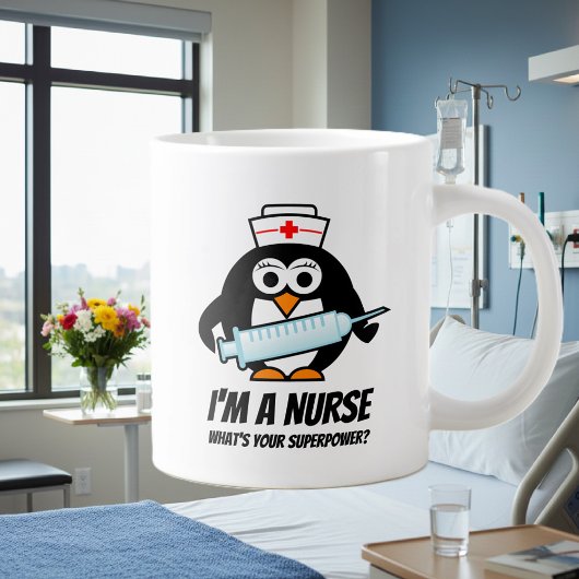 Superverpleegster grote jumbo mok cadeauidee