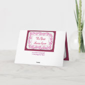 Superverpleegster - Happy Nurses Day  kaart (Achterkant)