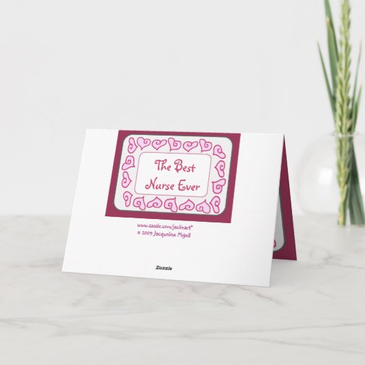 Superverpleegster - Happy Nurses Day  kaart (Achterkant)