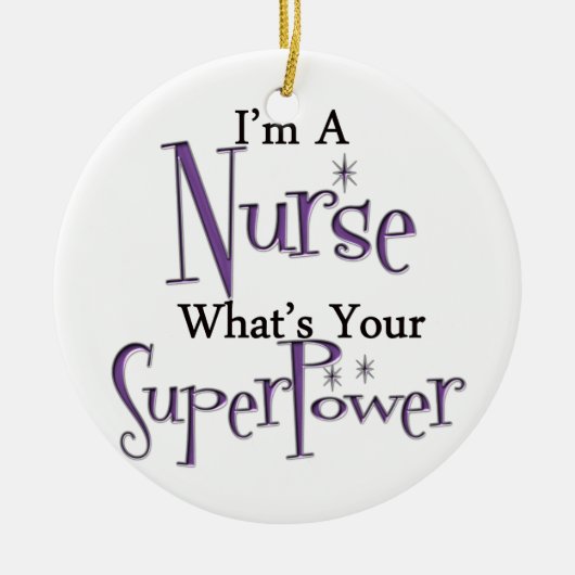 Superverpleegster Keramisch Ornament (Voorkant)