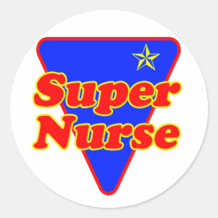 Superverpleegster Ronde Sticker