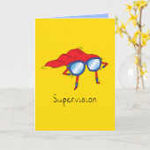 Supervisie - het Super Wenskaart van de Glazen van Kaart (Gele Bloem)