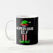 Supervisor Elf Family Matching Group Funny Christm Koffiemok (Links)