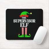 Supervisor Elf Family Matching Group Funny Christm Muismat (Met muis)