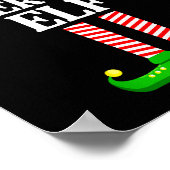 Supervisor Elf Family Matching Group Funny Christm Poster (Hoek)