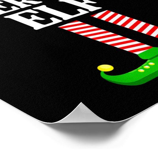 Supervisor Elf Family Matching Group Funny Christm Poster (Hoek)