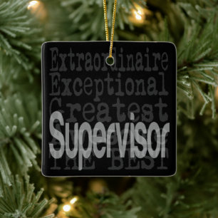 Supervisor-extraordinaire Keramisch Ornament
