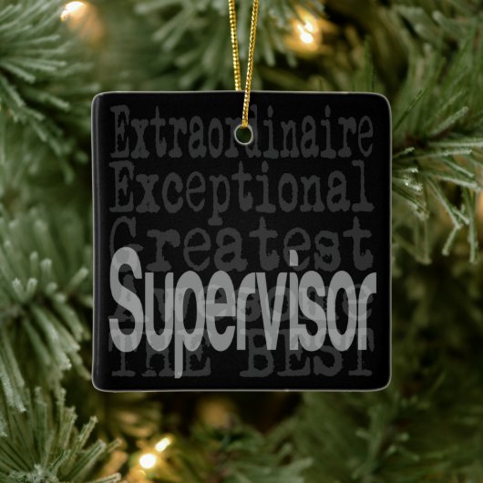 Supervisor-extraordinaire Keramisch Ornament (Boom)