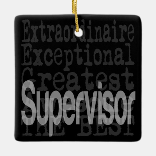 Supervisor-extraordinaire Keramisch Ornament (Voorkant)