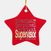 Supervisor-extraordinaire Keramisch Ornament (Achterkant)