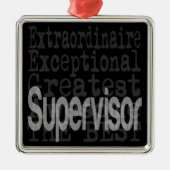 Supervisor-extraordinaire Metalen Ornament (Voorkant)