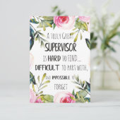 Supervisor Waardering Dank je citaat Baas (Staand voorkant)