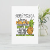 Supervisors zijn als ananassen. bedankkaart (Staand voorkant)