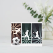 supervoetbal briefkaart (Staand voorkant)