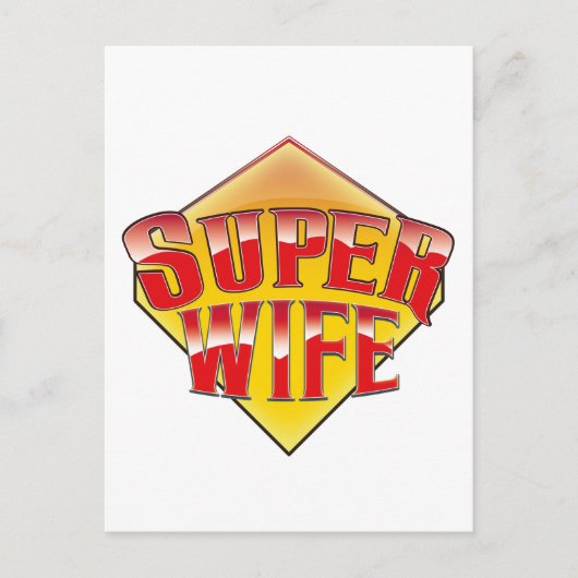 Supervrouw Briefkaart (Voorkant)
