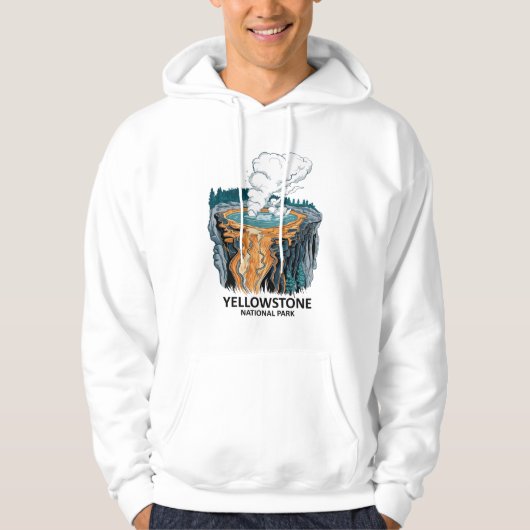 Supervulkaan van het Yellowstone National Park Hoodie (Voorkant)