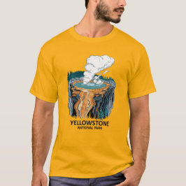 Supervulkaan van het Yellowstone National Park T-shirt